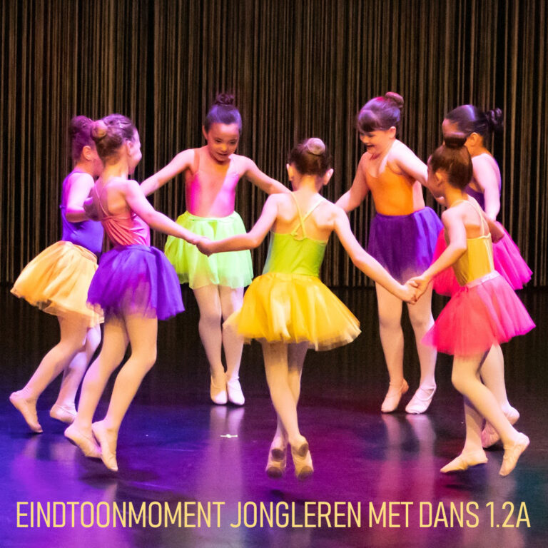 Eindtoonmoment jongleren met dans